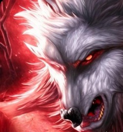 Renix) the werewolf with red skin